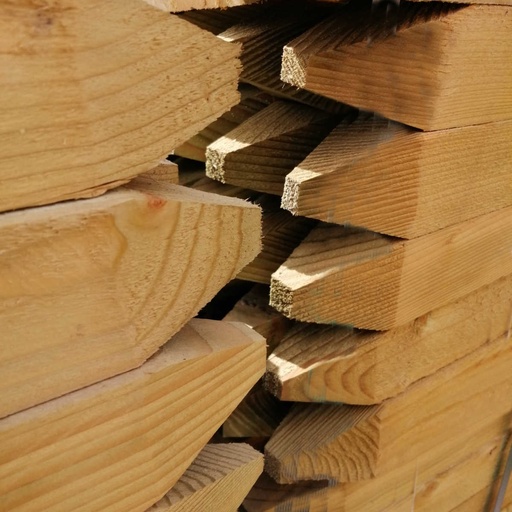 Sawn Pegs 4-Way Pointed Treated Green